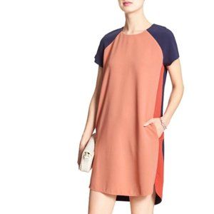 Banana Republic Blue Colorblock Dress